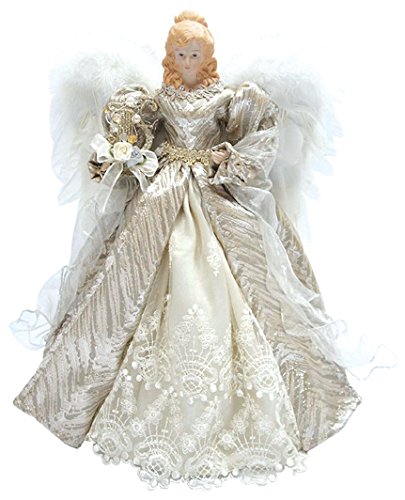 Silver Elegant Angel Tree Topper - 16" - The Country Christmas Loft