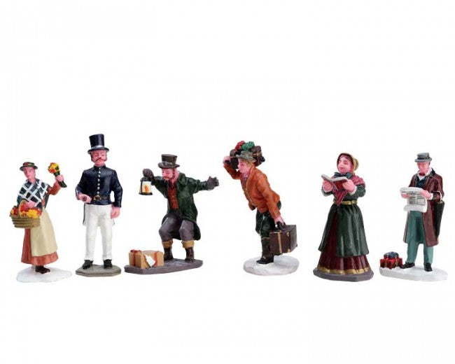 Townsfolk - Set Of 6 People - The Country Christmas Loft