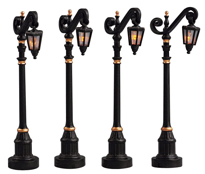 Colonial Street Lamp - Set Of 4 - The Country Christmas Loft
