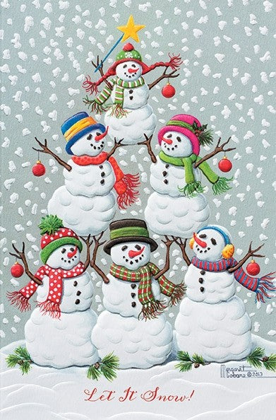 Tree of Snowmen  Boxed Cards - The Country Christmas Loft