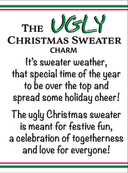 The Ugly Christmas Sweater Charm - The Country Christmas Loft