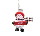 Cozy Snowman Ornament (Letters A - F) - - The Country Christmas Loft