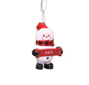 Cozy Snowman Ornament (Letters A - F) - - The Country Christmas Loft