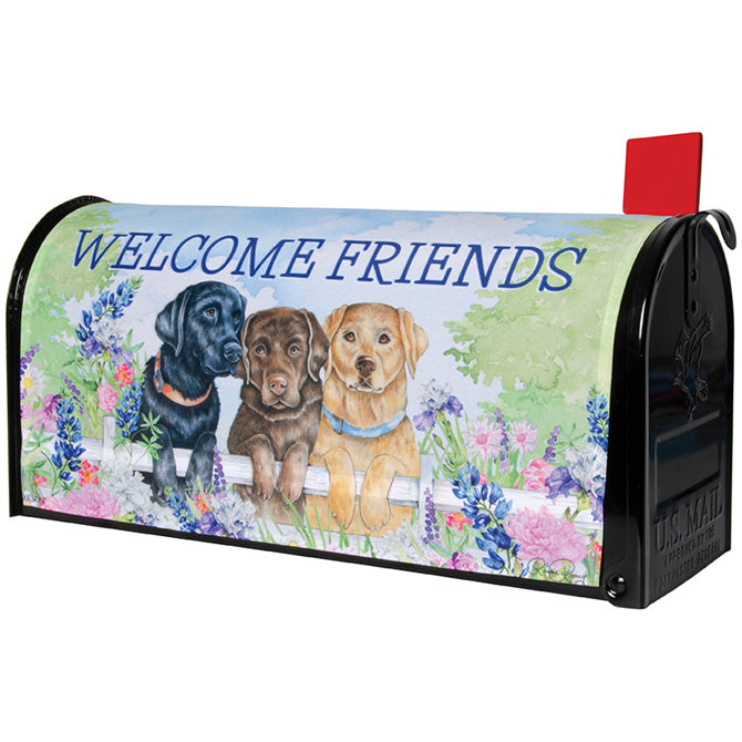 Fence Dogs Mailbox Cover - The Country Christmas Loft