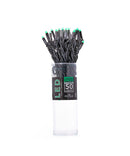 50-Light 5mm Green Frost LED Black Wire Light Set - The Country Christmas Loft