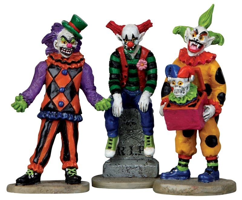 Evil Sinister Clowns - Set of 3 - The Country Christmas Loft