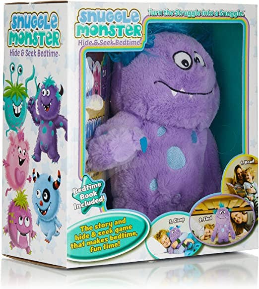 Snuggle Monster Hide And Seek Bedtime Purple Monster - The Country Christmas Loft