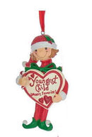Mom's Favorite Child Ornament - Girl - Youngest Child - The Country Christmas Loft