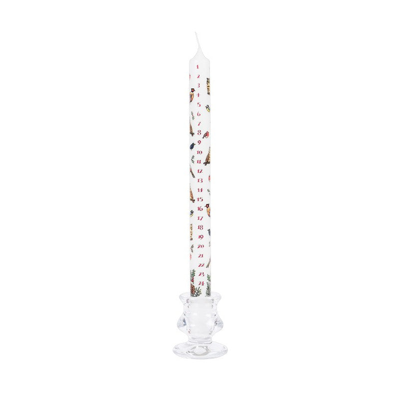 Advent Taper Candle - Winter Birds - The Country Christmas Loft