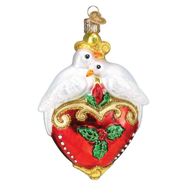 Old World Christmas Two Turtle Doves Ornament - The Country Christmas Loft