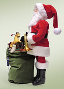 Byers Choice 30 inch Red Velvet Santa With Assorted Toys - The Country Christmas Loft