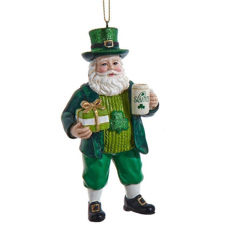 Irish Santa Ornament - Beer Stein