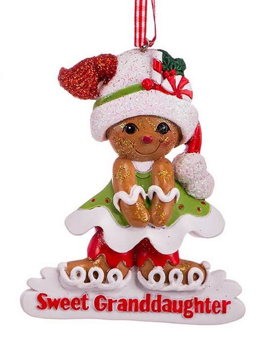 Gingerbread Special Granddaughter Ornament - The Country Christmas Loft