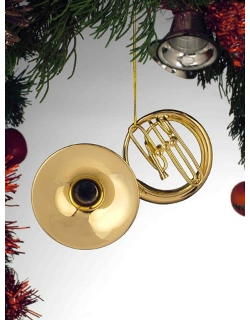 Gold Brass Sousaphone Ornament - 3" - The Country Christmas Loft