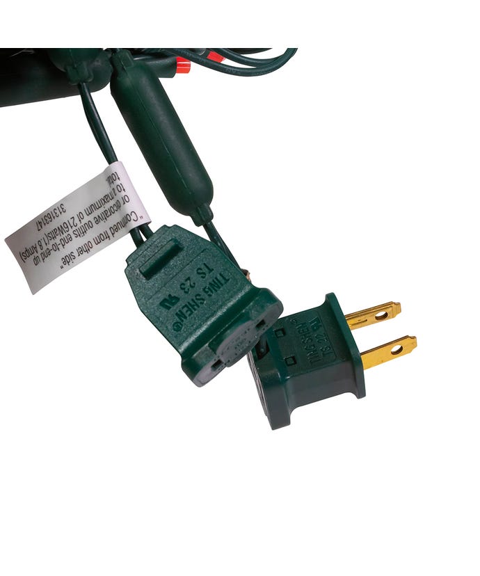 50-Light 5mm Pink LED Green Wire Light Set - The Country Christmas Loft