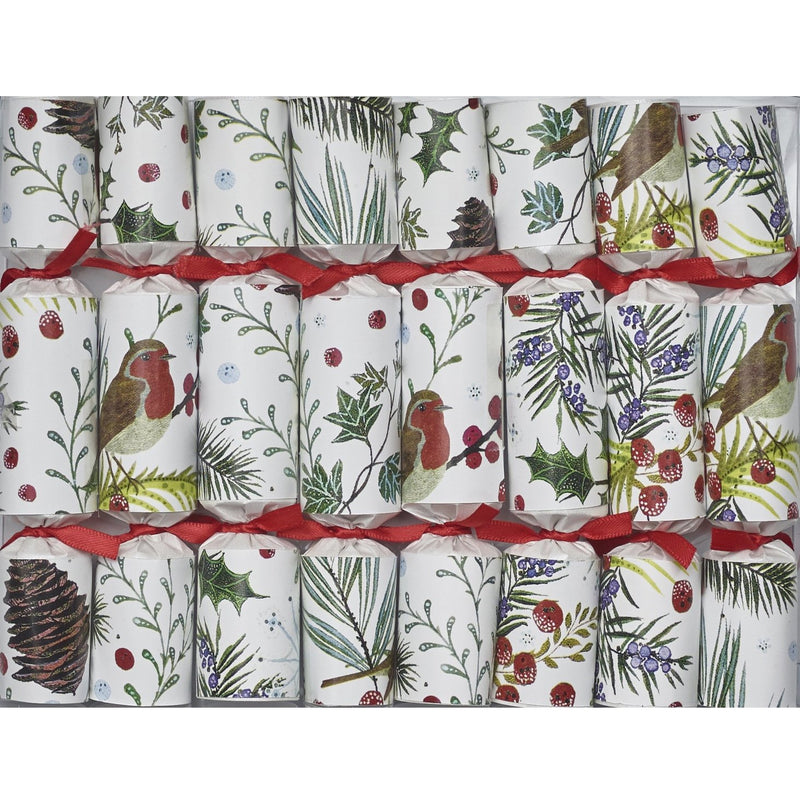 Festive Foliage Party Crackers - 6 Inch - The Country Christmas Loft