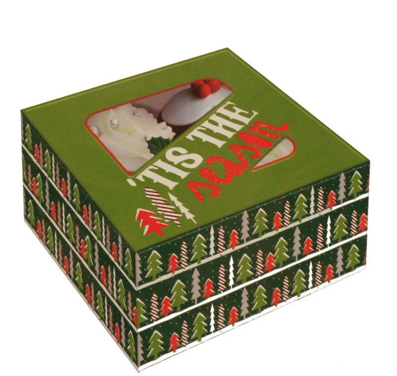 Medium Cupcake Box with Window - Forest - The Country Christmas Loft