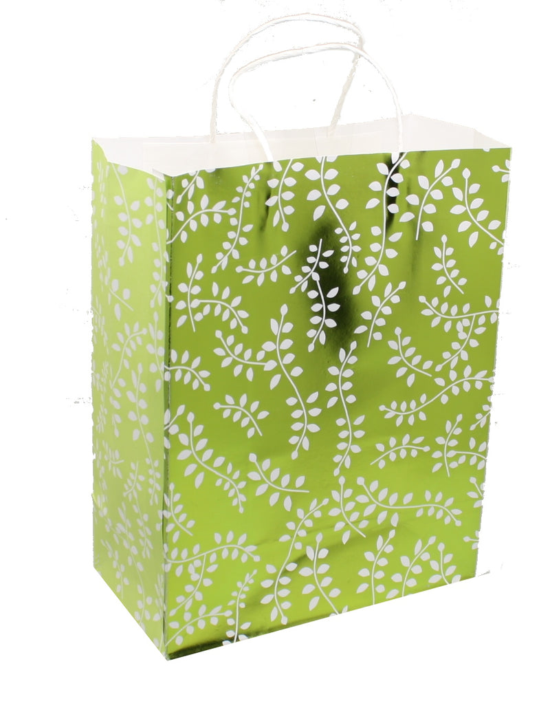 Large Kraft Gift Bag 2 Pack - Foil Vine - The Country Christmas Loft