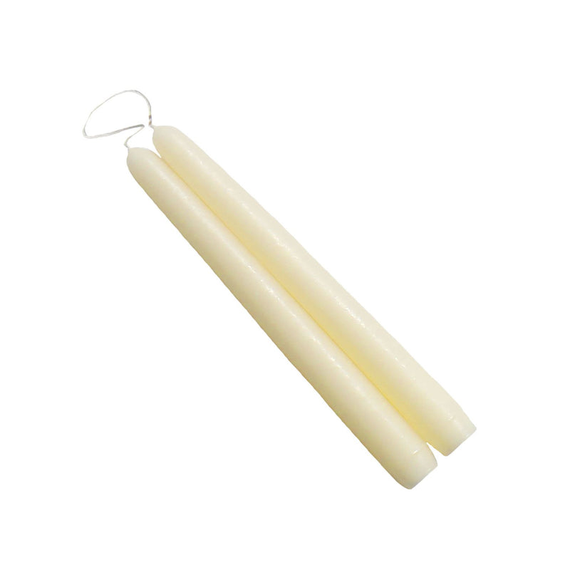 Mole Hollow Taper Pair (Off White) - - The Country Christmas Loft
