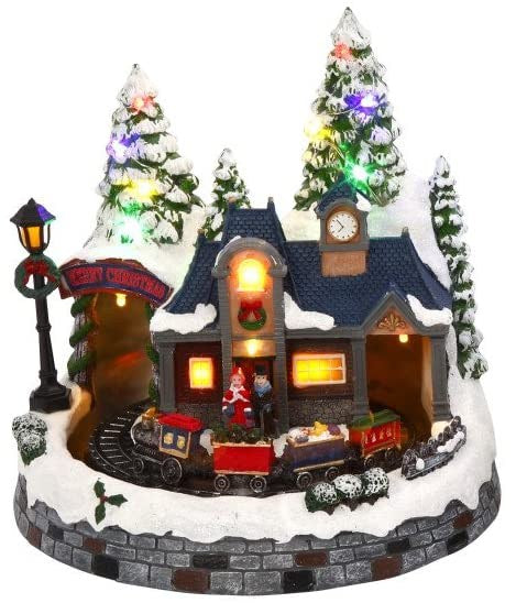 Lighted Musical Holiday Village - Train - The Country Christmas Loft