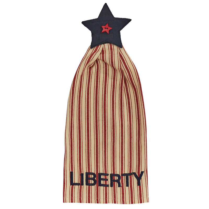 Star Spangled Liberty Hand Towel - The Country Christmas Loft