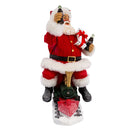Coca-Cola Santa On Train With LED Headlight - The Country Christmas Loft