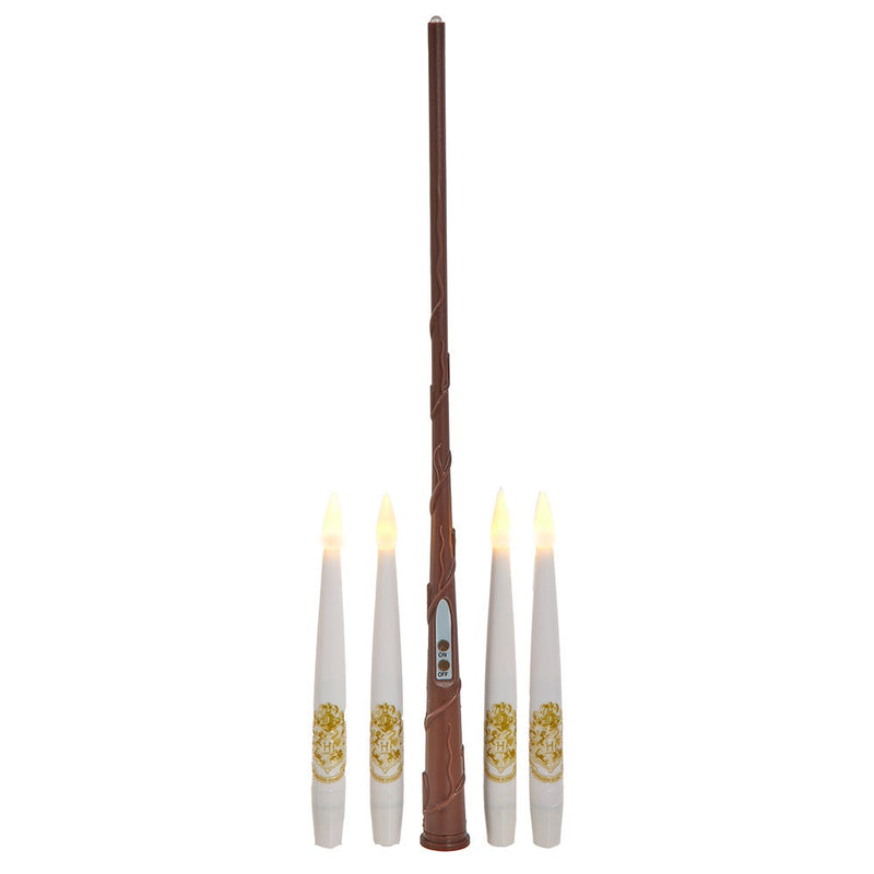 Harry Potter Set of 10 Floating Candles With Wand Remote Light Set