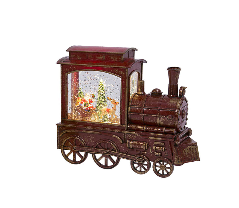 Lighted Musical Spinning Water Globe Train - Santa - The Country Christmas Loft