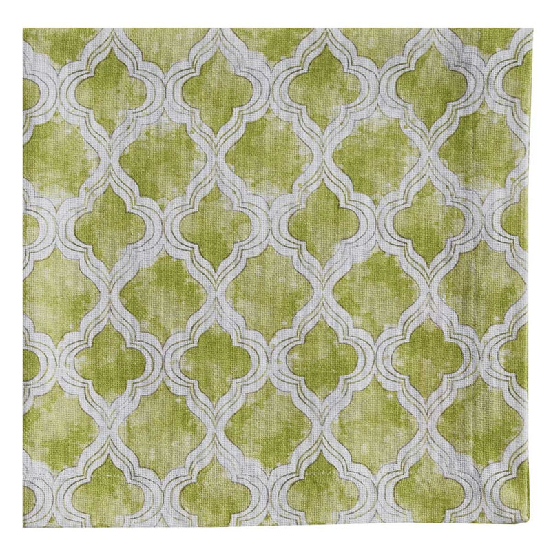 Watercolor Geo Green Napkin - The Country Christmas Loft