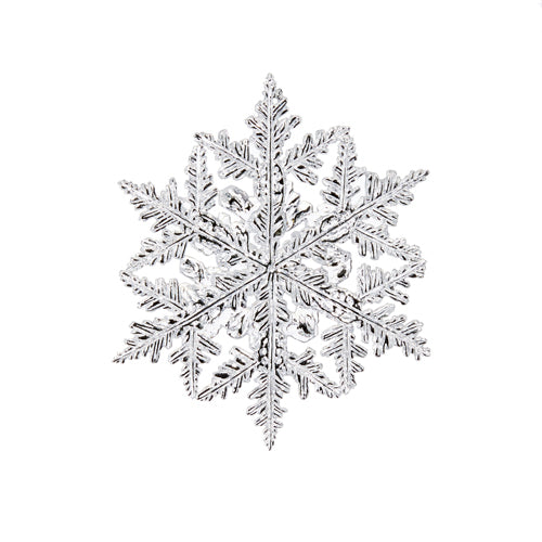 Silver Jeweled Snowflake Ornament