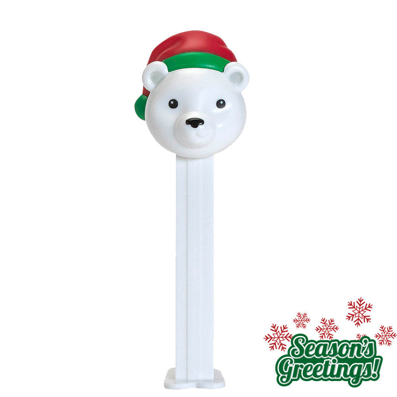 Christmas Pez Dispenser with 3 Rolls of Candy - Polar Bear - The Country Christmas Loft