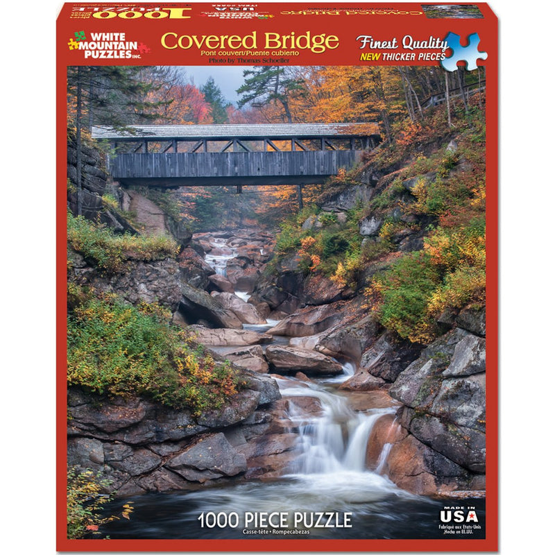 Covered Bridge Puzzle - 1000 Piece - The Country Christmas Loft