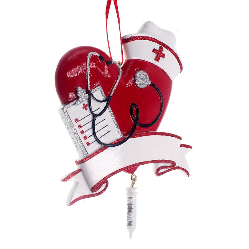 Nurse Heart Ornament - The Country Christmas Loft