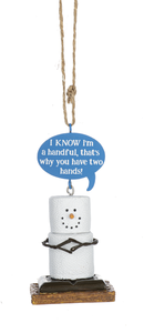 Toasted S'mores Humor Pun Ornaments - Handful - The Country Christmas Loft
