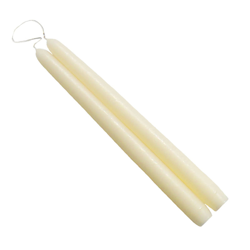 Mole Hollow Taper Pair (Off White) - - The Country Christmas Loft