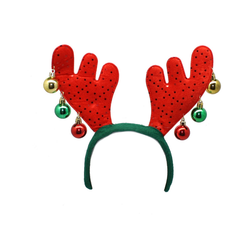 Antlers With Ornaments Headband - - The Country Christmas Loft