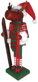 Reindeer Skier Nutcracker - The Country Christmas Loft