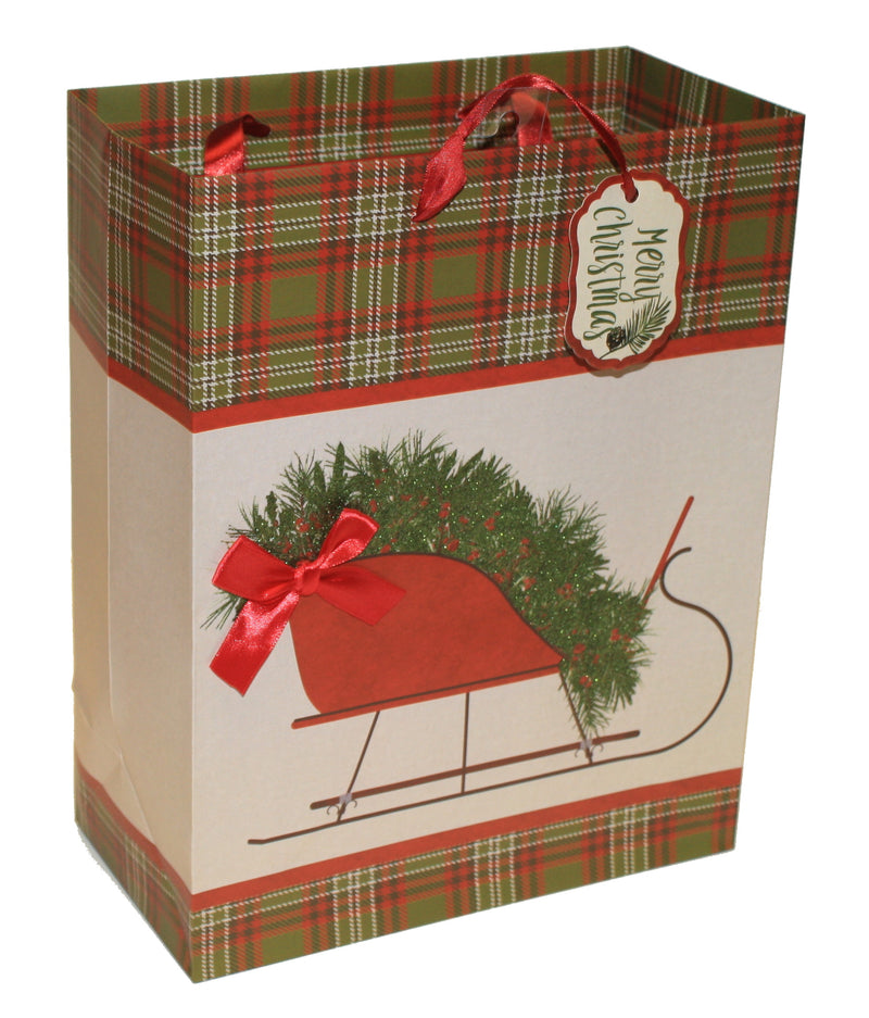 Traditional Large Handmade Gift Bags - - The Country Christmas Loft