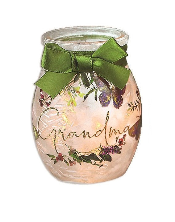 Prelit Glass Jar - Generational Love - - The Country Christmas Loft