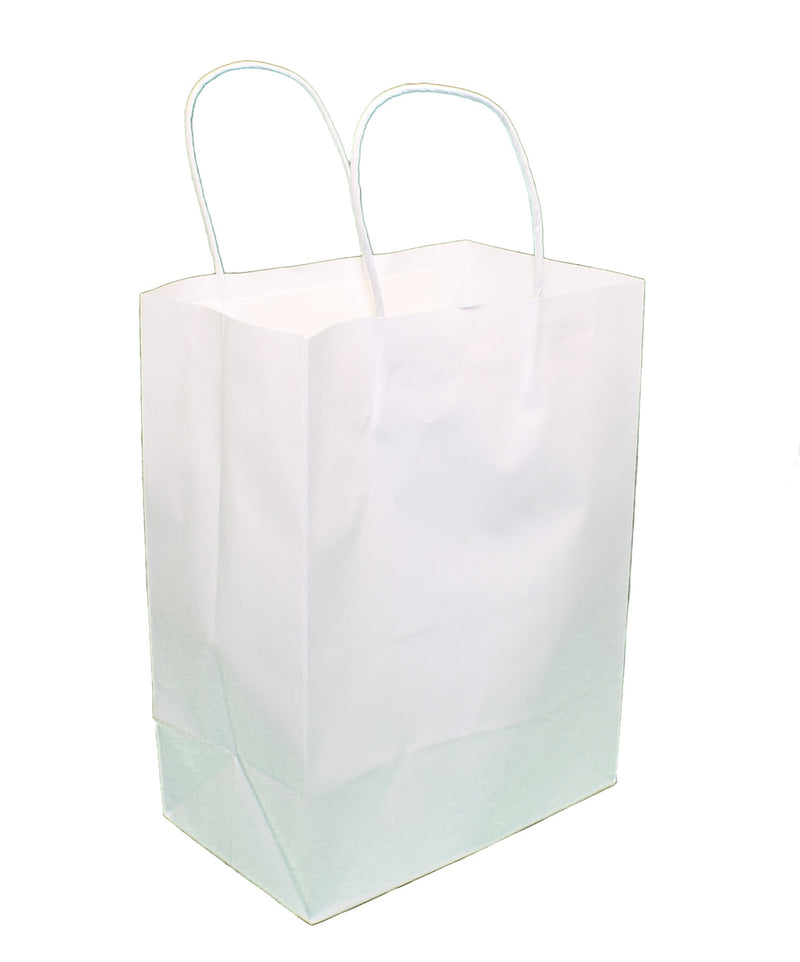 Medium Kraft White Gift Bag Set of 12 - The Country Christmas Loft
