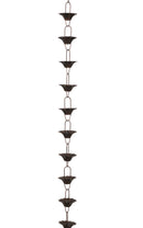 68" Metal Antique Rain Chain - Flower - The Country Christmas Loft