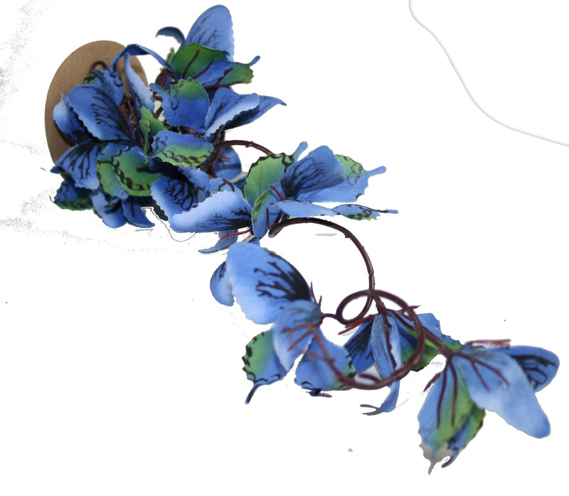 Wire Butterfly Garland  - Blue - The Country Christmas Loft