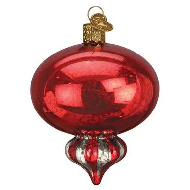 Red Peppermint Reflection Ornament - The Country Christmas Loft