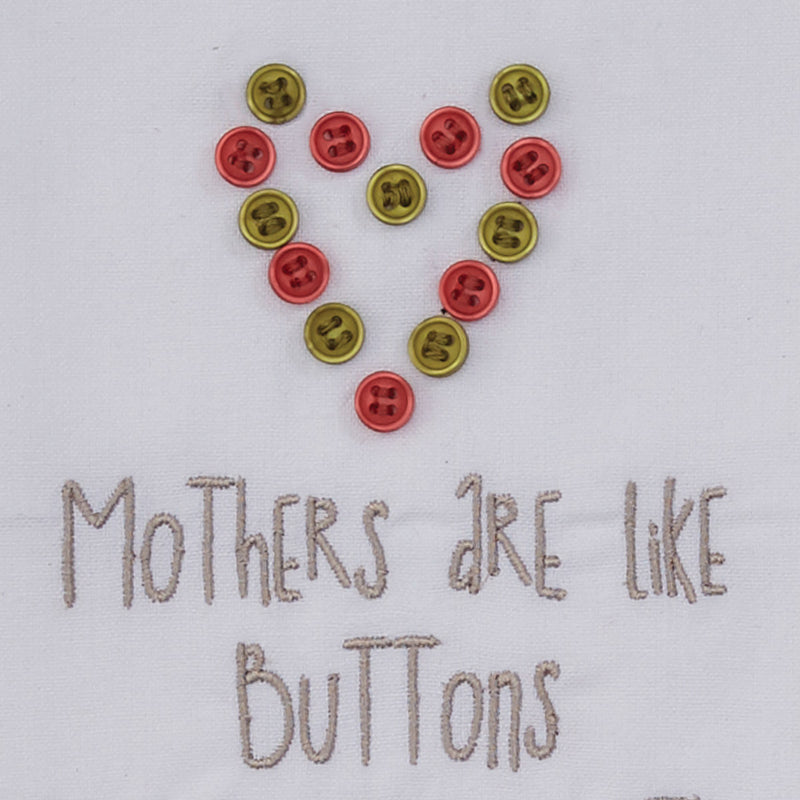 Mothers Are Like Buttons Decorative Dish Towel