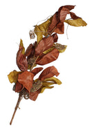 Burnished Magnolia Leaf Decor - - The Country Christmas Loft