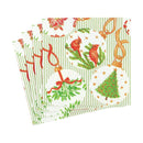 Botanical Ornaments Paper Cocktail Napkins - The Country Christmas Loft