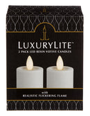 LED Votive Candle 2 Piece Set - White - The Country Christmas Loft