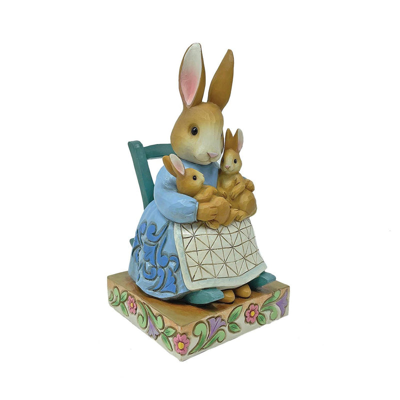 Mrs. Rabbit in Rocking Chair Figurine - The Country Christmas Loft