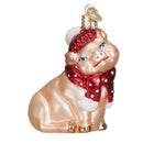 Old World Christmas Snowy Pig - The Country Christmas Loft