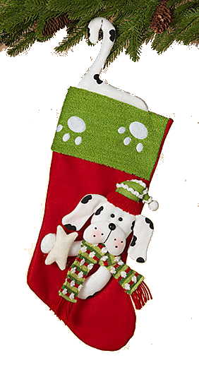 Plush Pet Stocking - 20 Inch - Dog - The Country Christmas Loft